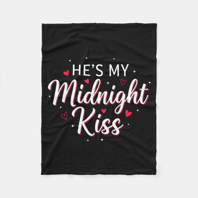 She’s My Midnight Kiss Funny Valentine Matching Co Fleecedecke (Vorderseite)