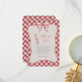 She’s ready to pop baby shower dankeskarte