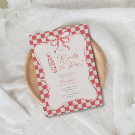 She’s ready to pop baby shower einladung