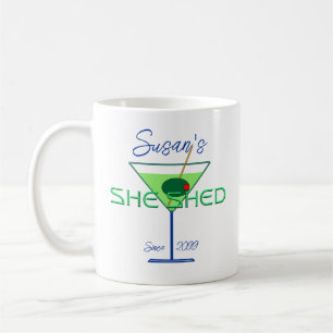 She Shed Frau Man Cave Bar Kaffeetasse