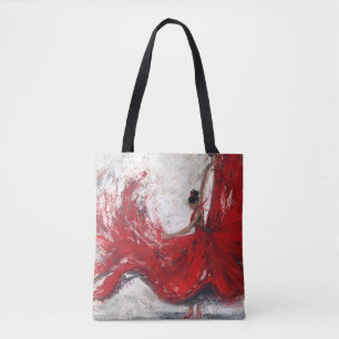 "She Twirls" Art Tote Bag