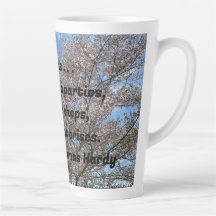 "She was hated at tea parties . . ." Latte Mug