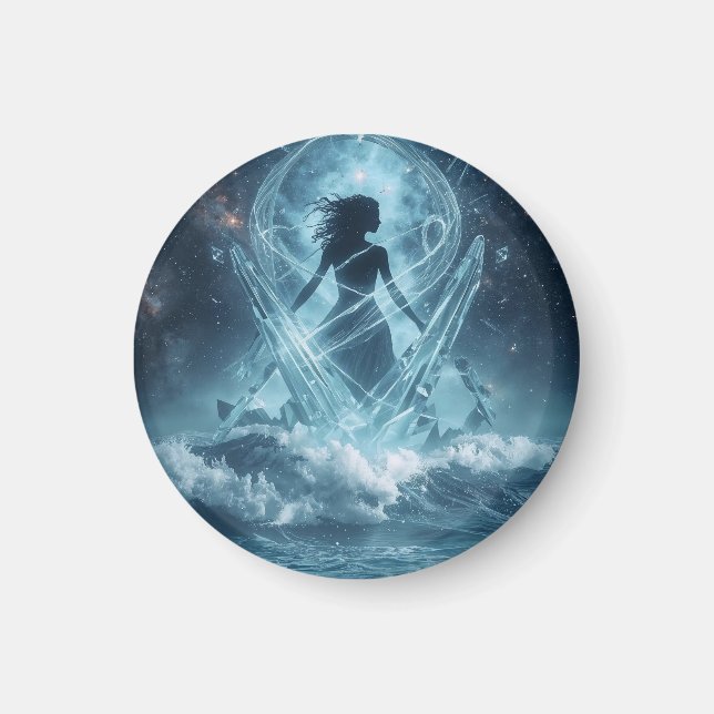 She Who Rises from the Crystal Sea Magnet (Vorne)