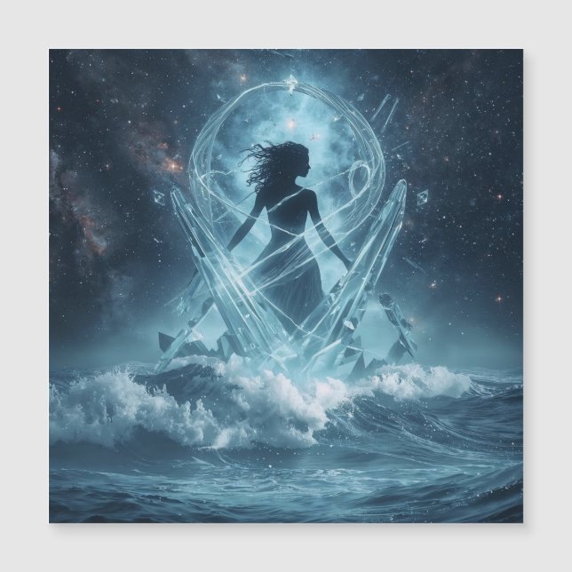 She Who Rises from the Crystal Sea Magnetkarte (Vorderseite)
