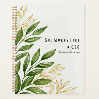 She Works Like A CEO - Daily Planner Planer