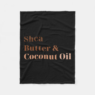 Shea Butter und Kokosöl Schwarze Geschichte Monat Fleecedecke