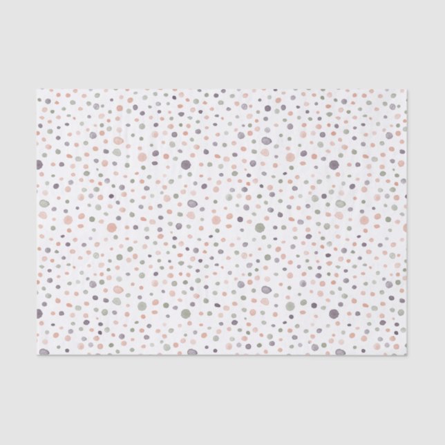 Shea Confetti Watercolor Dots Tissue Paper Seidenpapier (Vorderseite)
