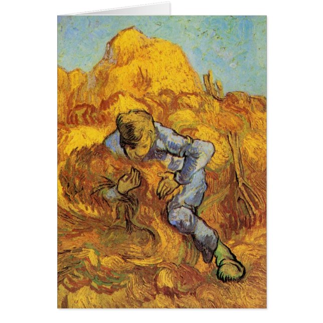 Sheaf Binder (nach Millet) von Vincent van Gogh (Vorne)