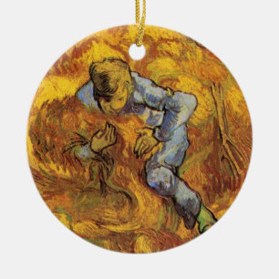 Sheaf Binder (nach Millet) von Vincent van Gogh Keramik Ornament