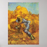 Sheaf Binder (nach Millet) von Vincent van Gogh