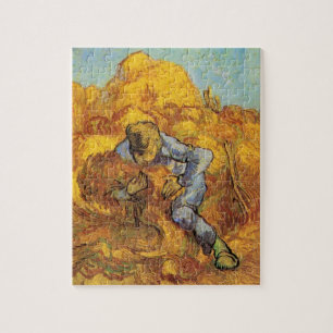 Sheaf Binder (nach Millet) von Vincent van Gogh Puzzle