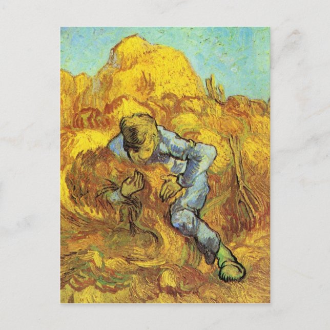 Sheaf Binder von Vincent van Gogh Postkarte (Vorderseite)