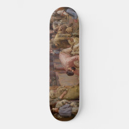 Shear the Rams (Australian Art) (Tom Roberts) Skateboard