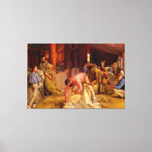 Shear the Rams Tom Roberts 1890 Australian Art Leinwanddruck