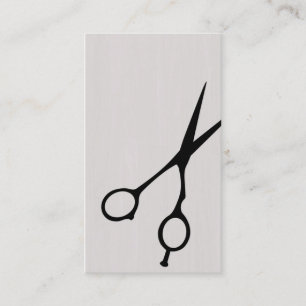 Shears Barber/Cosmetologist Business Card (Black) Visitenkarte