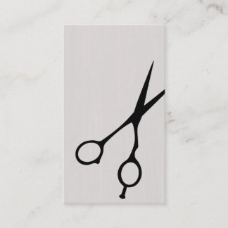 Shears Barber/Cosmetologist Business Card (Black) Visitenkarte