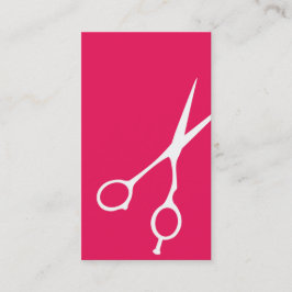 Shears Barber/Cosmetologist Business Card (Magent) Visitenkarte