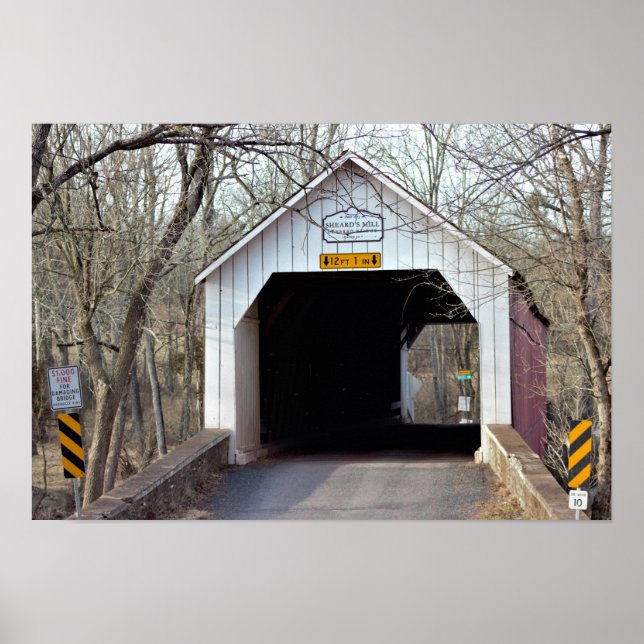 Shear's Mill Covered Bridge Poster (Vorne)