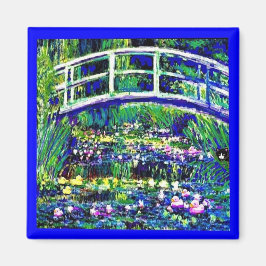 Sheba's Japanese Bridge, Cat, Art Parody, Magnet