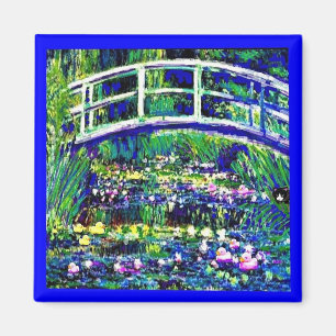 Sheba's Japanese Bridge, Cat, Art Parody, Magnet