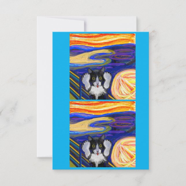 Shebas Schrei, Parody Art Card Dankeskarte (Vorderseite)