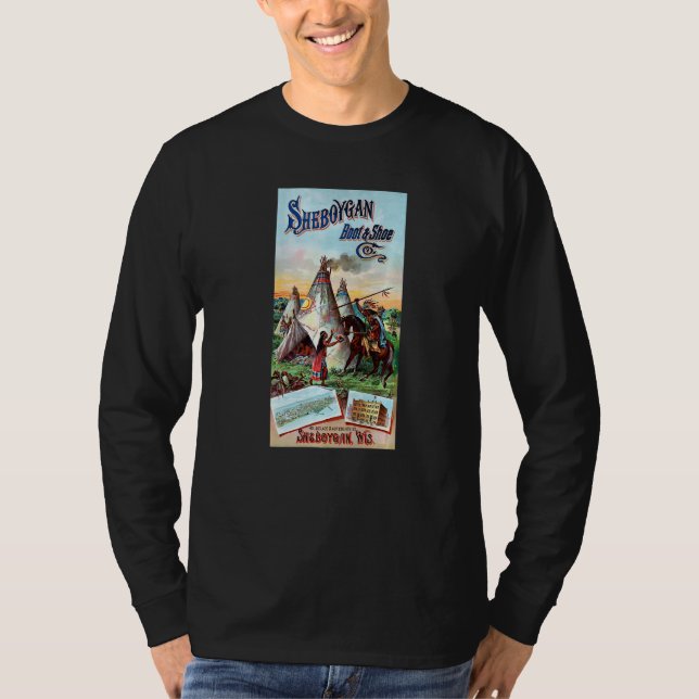 Sheboygan Native Americans Wisconsin USA History R T-Shirt (Vorderseite)