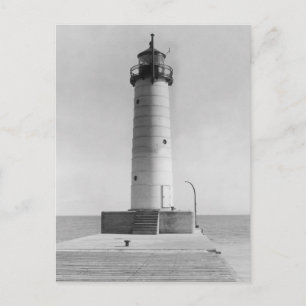 Sheboygan Pier Lighthouse, Wisconsin, 1915 Postkarte