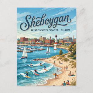 Sheboygan, Wisconsin Postkarte