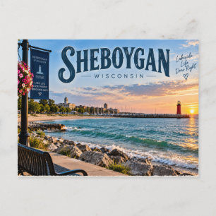 Sheboygan Wisconsin Postkarte