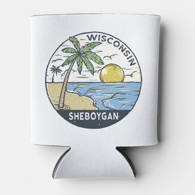 Sheboygan Wisconsin Vintag Dosenkühler (Vorderseite)