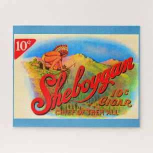 Sheboygan-Zigarrenlabel der 1920er Puzzle