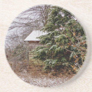 Shed Abandoned Getränkeuntersetzer