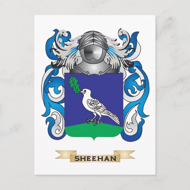Sheehan Coat of Arms (Familienwappen) Postkarte (Vorderseite)