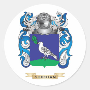 Sheehan Coat of Arms (Familienwappen) Runder Aufkleber