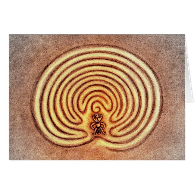 Sheela Na Gig im Labyrinth (Vorderseite (Horizontal))