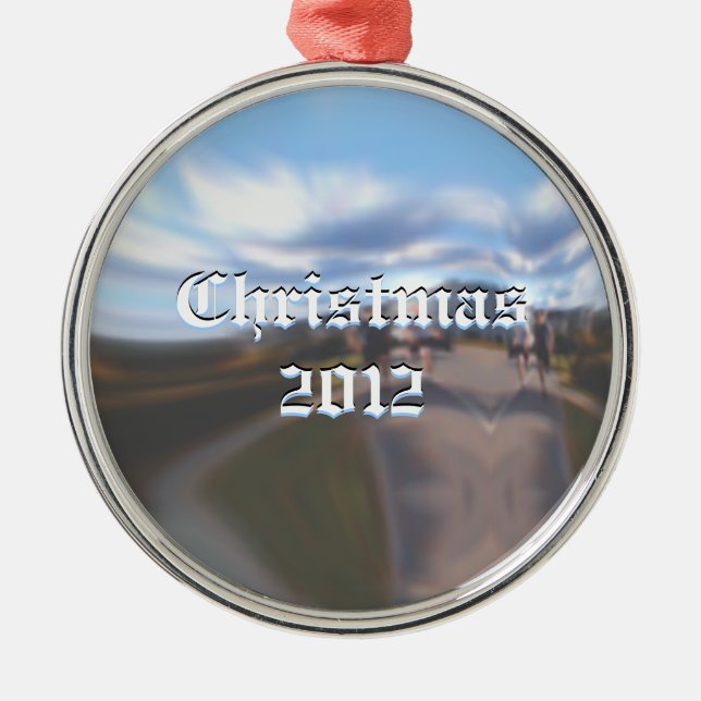 Sheen Christmas Silbernes Ornament (Vorne)