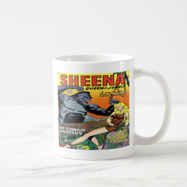 Sheena Königin des Klassikers des Dschungel-#8 Kaffeetasse (Rechts)