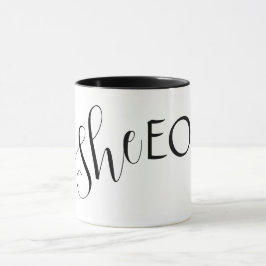 SheEO Professioneller Keramikbecher Tasse