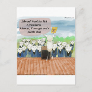 Sheep Abschluss Day Funny Ankündigungspostkarte