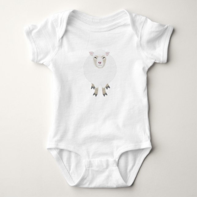 Sheep Baby Bodysuit Strampler (Vorderseite)