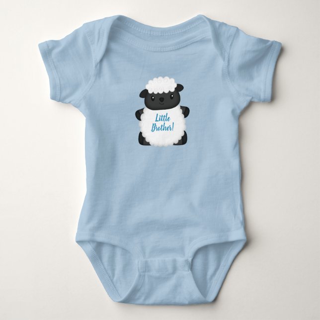 Sheep Baby Dusche Blue Strampler (Vorderseite)