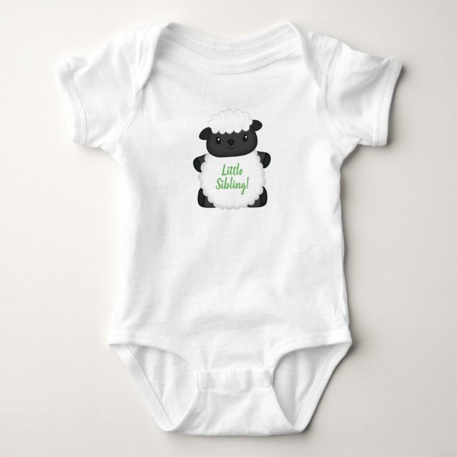 Sheep Baby Showgrün Strampler (Vorderseite)