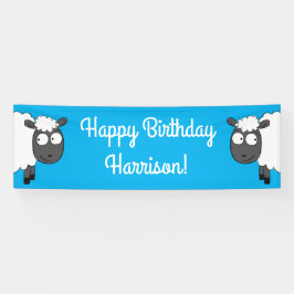 Sheep Birthday Party Banner