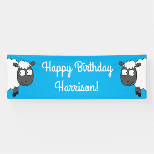 Sheep Birthday Party Banner