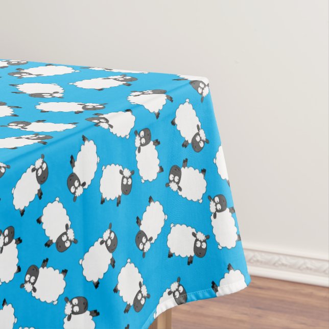 Sheep Birthday Party Niedlicher Cartoon Tischdecke (Beispiel)