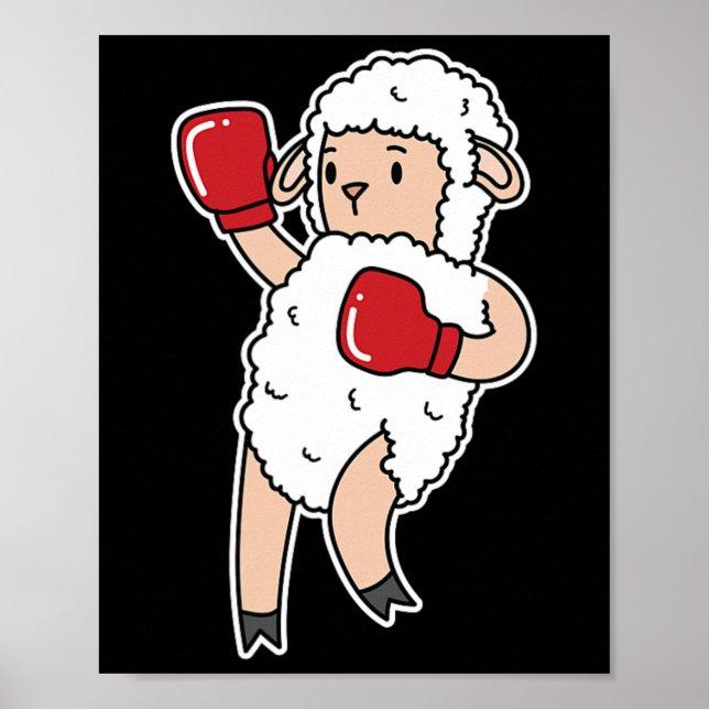Sheep Boxing Poster (Vorne)