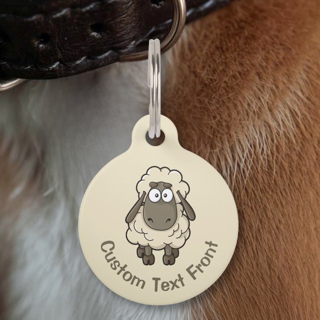 Sheep Cartoon Beige Haustiermarke (Von Creator hochgeladen)
