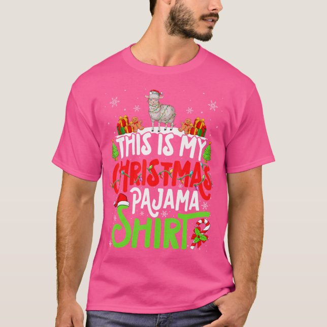 Sheep Christmas Sheep Lover T-Shirt (Vorderseite)
