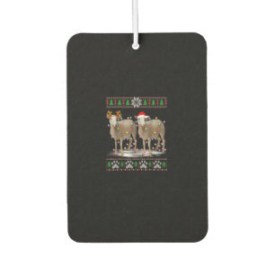 Sheep Christmas Tree Lights Santa Animal Gift Autolufterfrischer