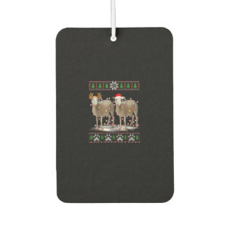 Sheep Christmas Tree Lights Santa Animal Gift Autolufterfrischer